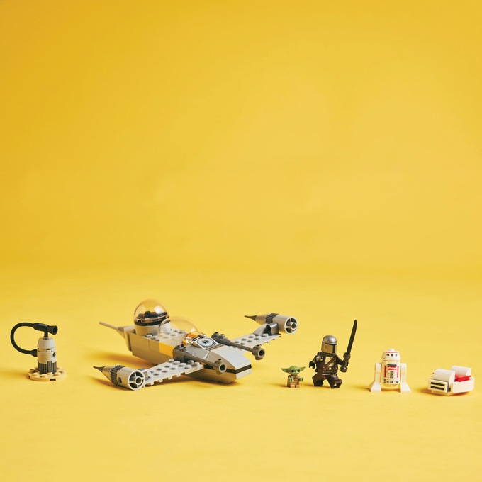 LEGO Star Wars Mando & Grogu's N-1 Starfighter, Gray, large
