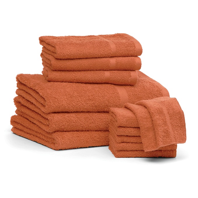 Serene Cotton Terry Bath Towel Set, 12 Pieces, , large