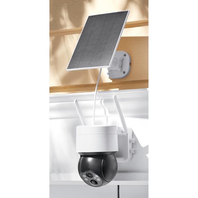 Solar Wi-Fi Outdoor Security Camera, , large