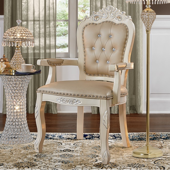 Crystal tufted chair clearance