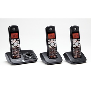 3-Handset Cordless Phone with Answering Machine by Motorola, , large