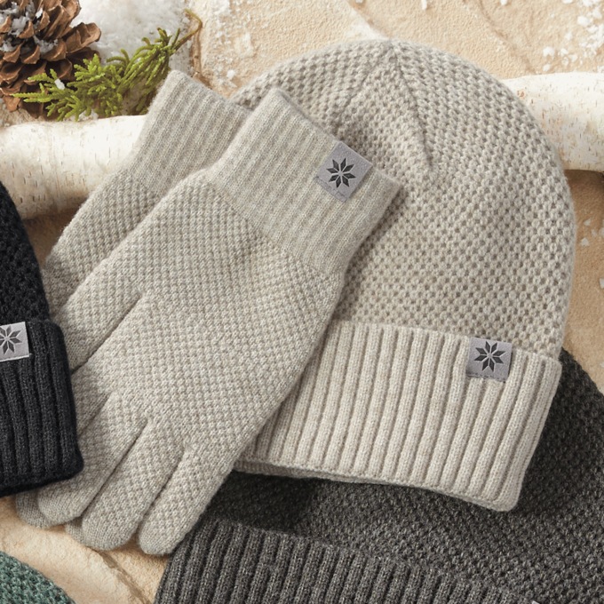 Britt's Knits Tahoe Waffle Hat and Glove Set, , large