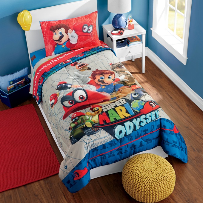 Super Mario Twin Comforter And Sheet Set Montgomery Ward