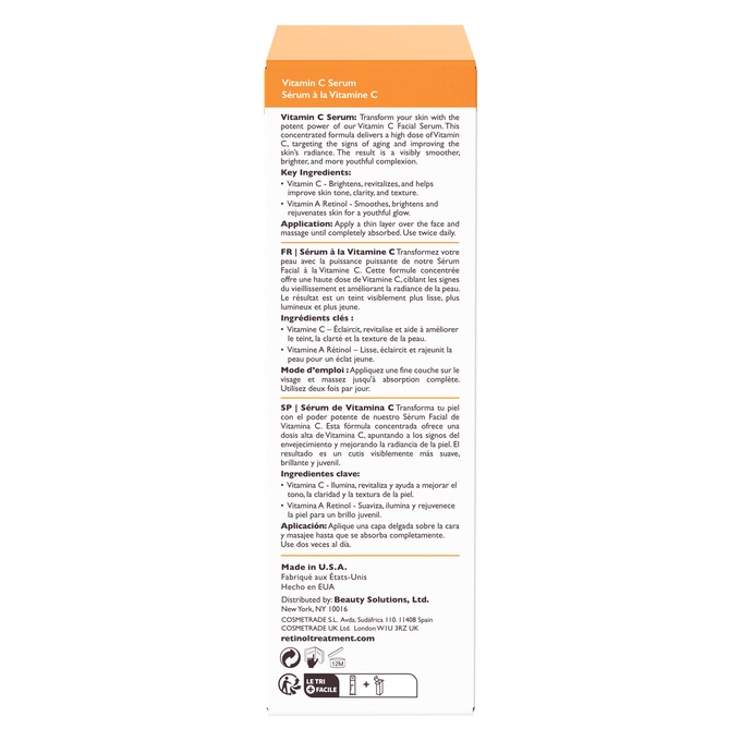 Retinol + Vitamin C Serum, , large