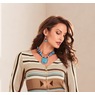 Faux-Turquoise and Faux-Coral Necklace and Earring Set, , large