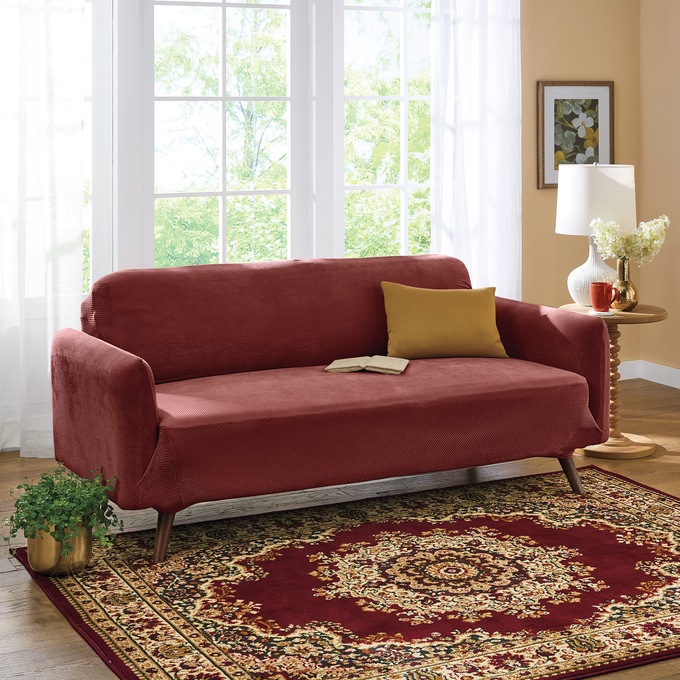 Stretch Pique Slipcover, , large