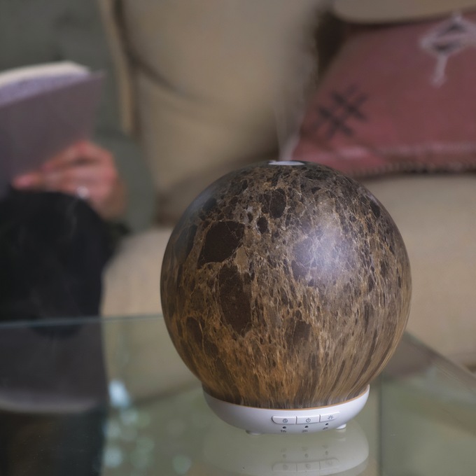 Marble Mist Ultrasonic Diffuser with LED Light, , large