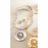 Large Medallion Necklace & Earrings Set, , large