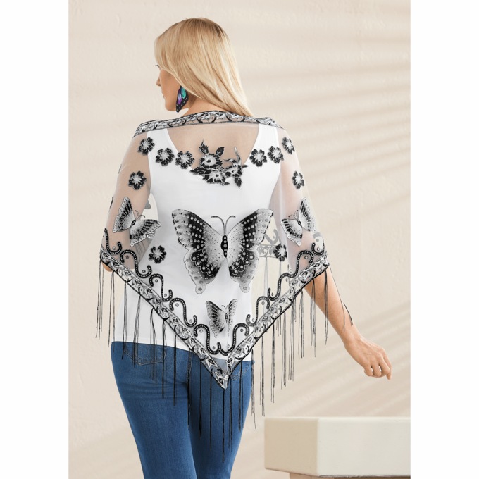 Butterfly Shawl, , large