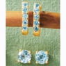 Gemstone 2-Pair Hoop & Post Set, , large