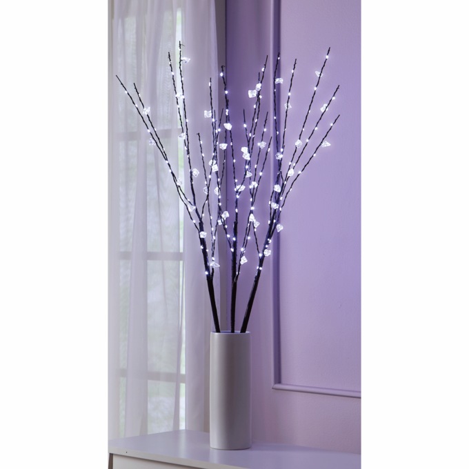 Lit Willow Branches, , large