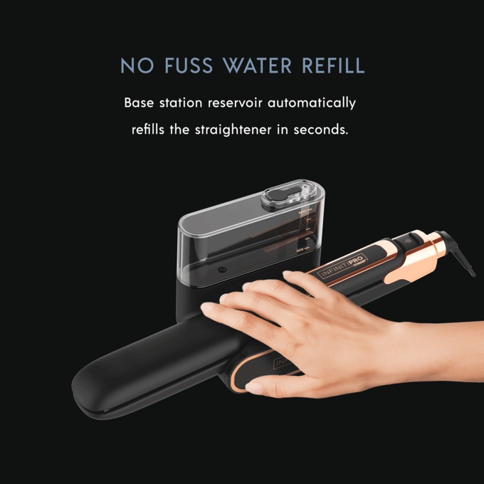 InfinitiPro Steam Hair Straightener, , large