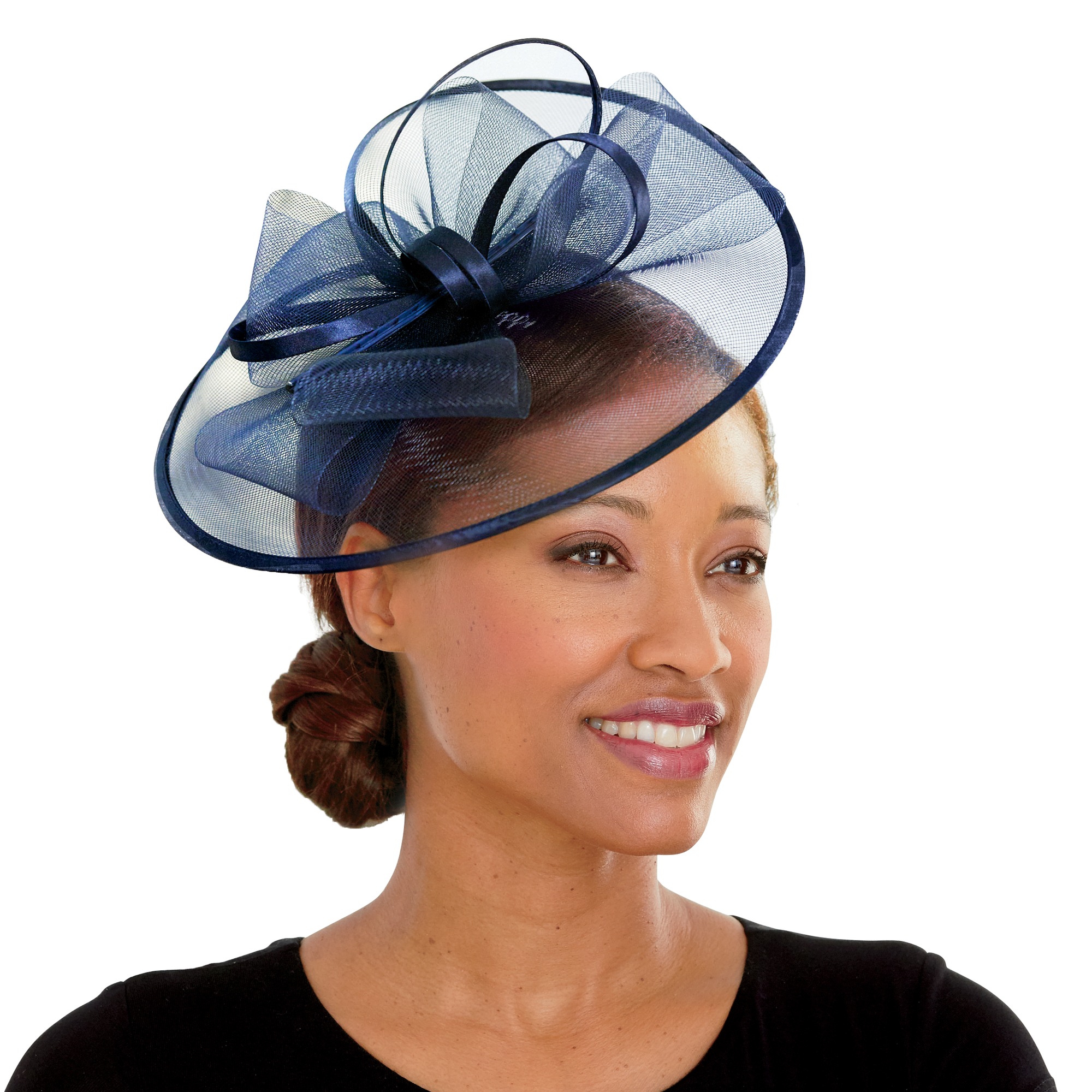 navy fascinator accessorize