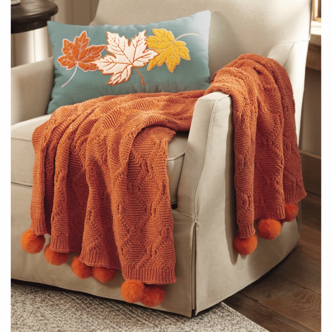 Pom-Pom Throw, , large