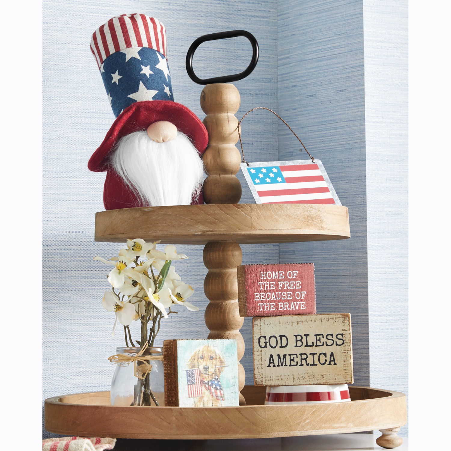 2-Tiered Decorative Tray | Montgomery Ward