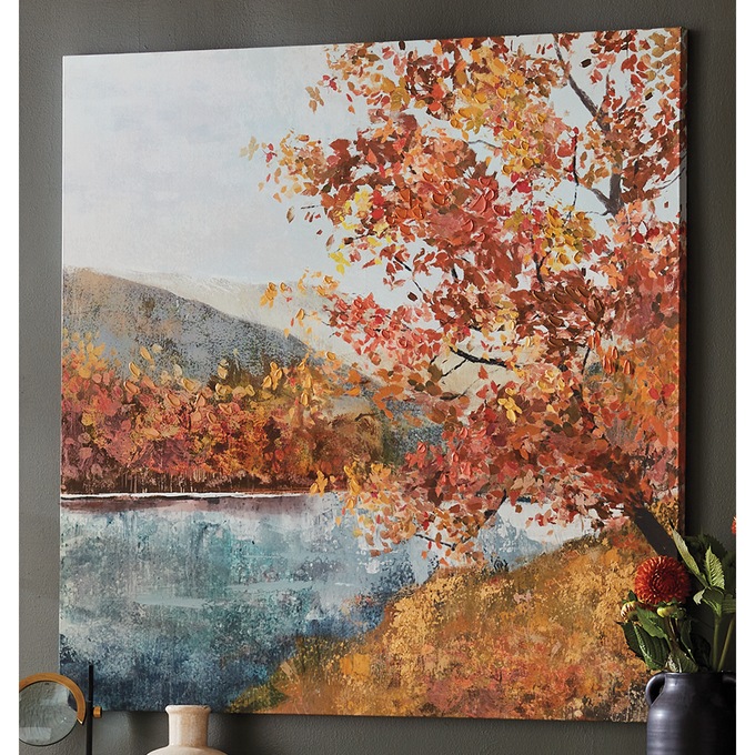 Autumn Lake View Wall Art, , large