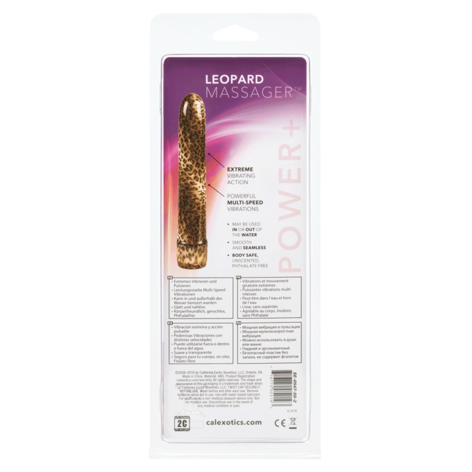 Leopard Vibrating Massager, , large