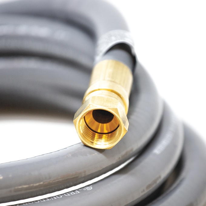 FIRMAN 25ft. Natural Gas Hose with Storage Strap, Gray, large