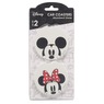 Set of 2 Mickey & Minnie Absorbent Car Coasters, Multi, large