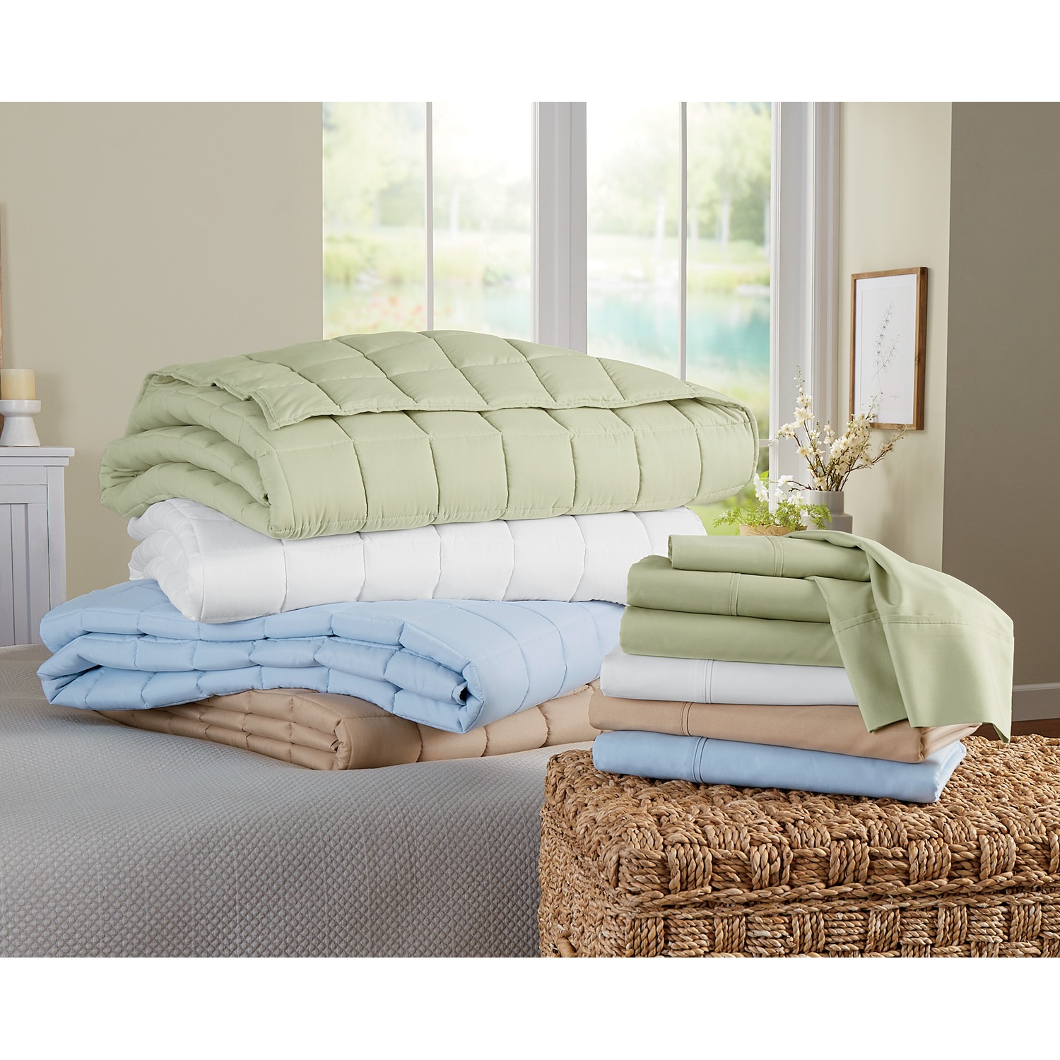 Coolmax Cooling Blanket and Microfiber Sheet Set Montgomery Ward