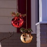 Set of 2 Large Jingle Bells with Greenery, , large