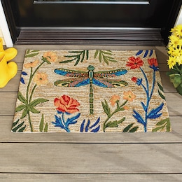 Dragonfly Indoor/Outdoor Mat - 18" x 30", , large