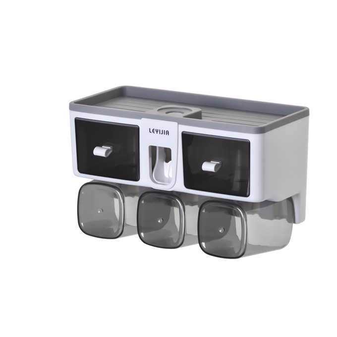 Toothpaste Dispenser & Toiletry Organizer, , large