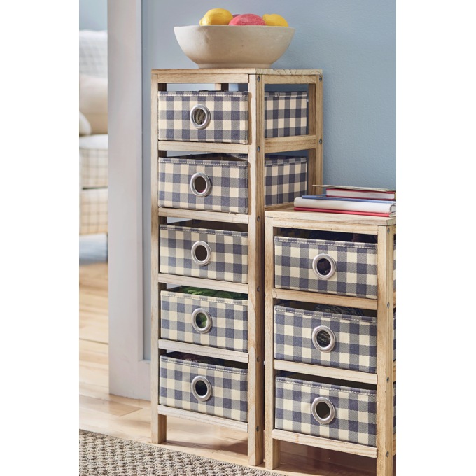 Chase 5-Drawer Basket Storage, Natural, large