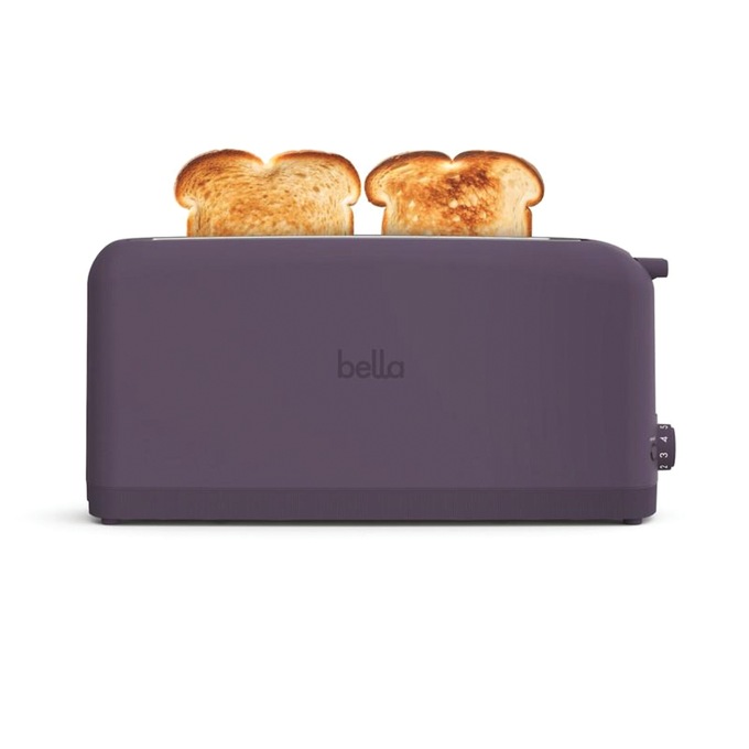 Bella 2-Slice Slim Toaster, Plum, large
