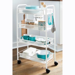 4-Tier Rolling Cart, , large