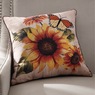 Butterfly Sunflower Accent Pillow, , large