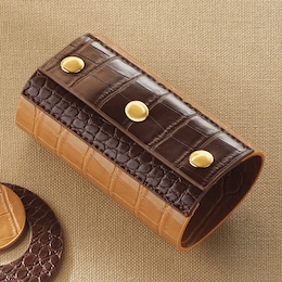 Textured Pleather Wrap/Snap Bracelet, , large