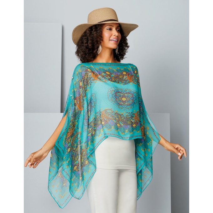 Lovely Two-Way Poncho, , large