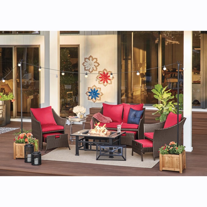 25' Solar String Lights, White, large