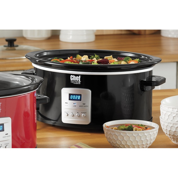 Chef Tested 6-Quart Digital Slow Cooker, , large