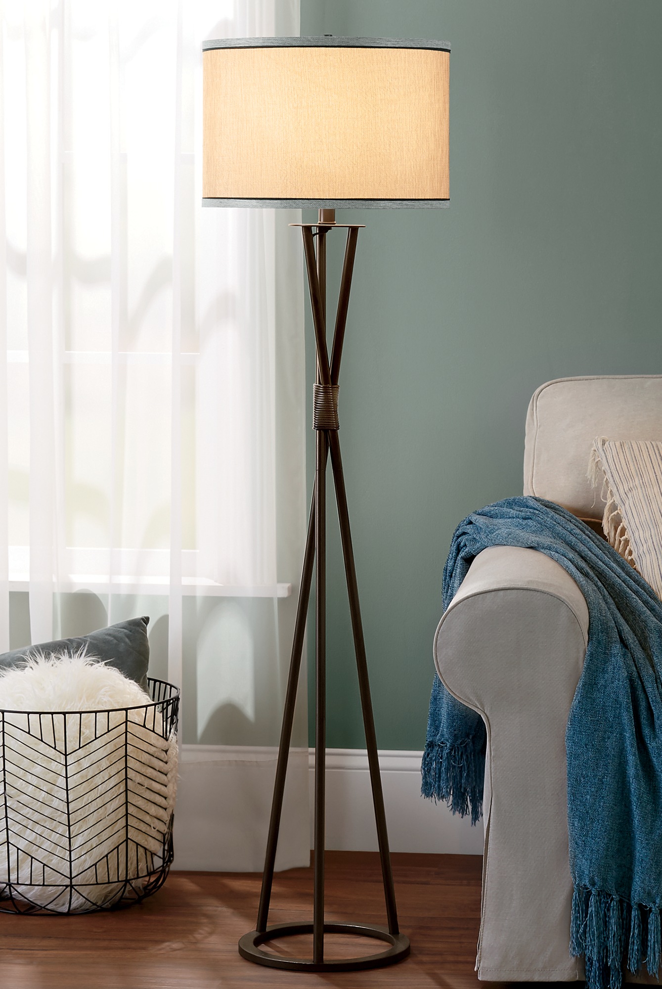 large base floor lamp