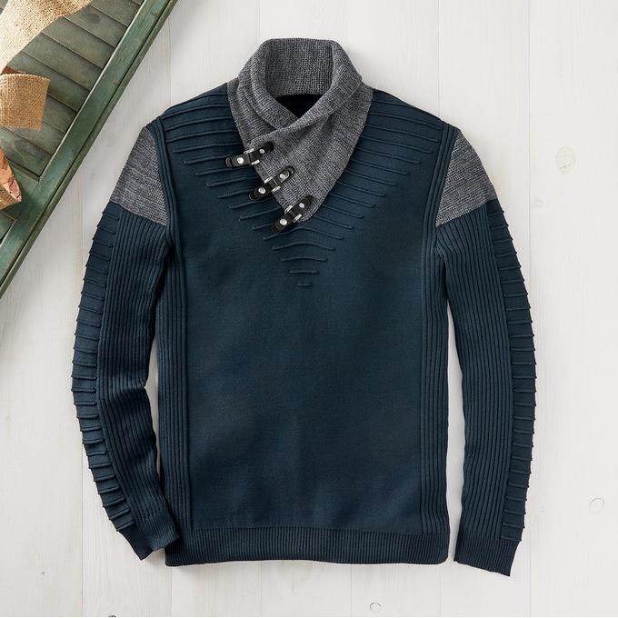 Men's Buckle Sweater, , large