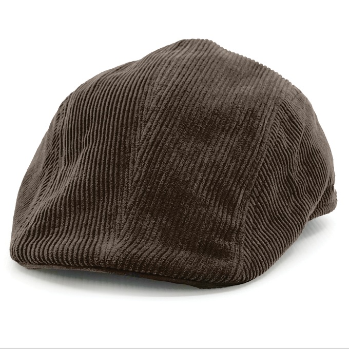 Corduroy Driving Cap with Adjustable Closure, , large