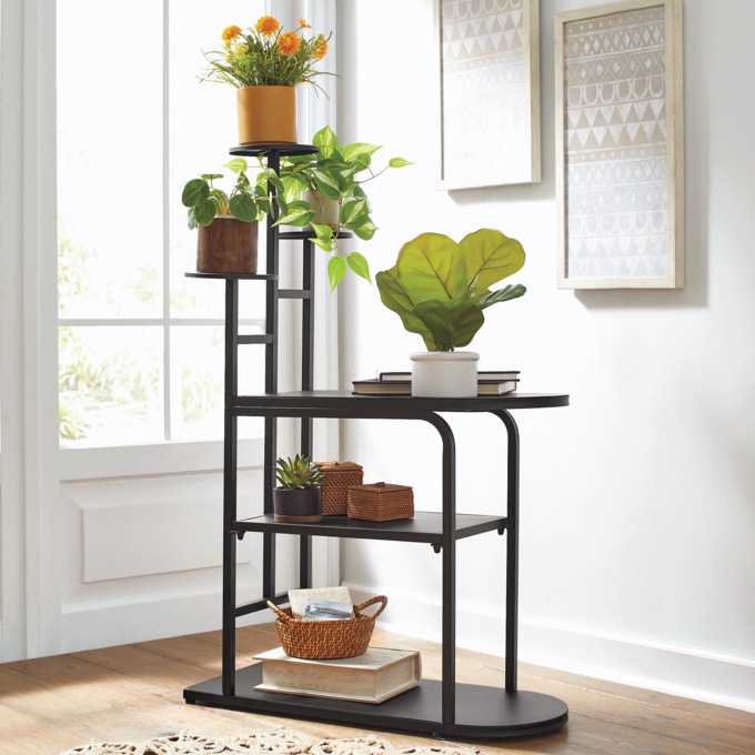 Evelyn Table and Plant Stand, , large