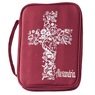 Floral Cross Bible Cover, , large