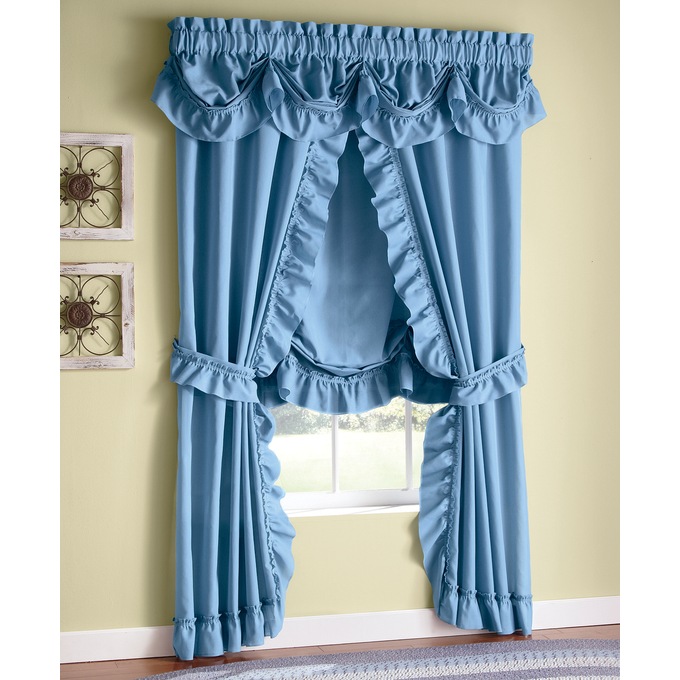 Mayfair Priscilla Balloon Curtain Montgomery Ward Mayfair Priscilla Balloon Curtain, Blue Priscilla Curtains