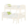 Monroe Twin-Over-Full Bunk Bed, White, large