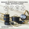 Farberware 12-Piece Forged Aluminum Cookware Set, Black, large