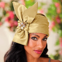 Turban with Brooch, , large