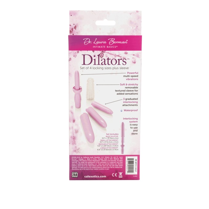 Dilators: Set of 4 Locking Sizes Plus Sleeve by Dr. Laura Berman, , large