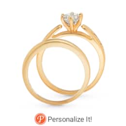 2-Name Round Bridal Set, , large