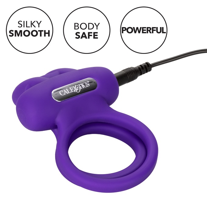 Silicone Rechargable Dual Rockin Rabbit Enhancer, , large