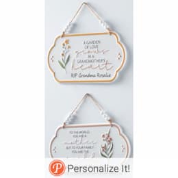 Enamel Sentiment Sign, , large