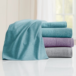 Heathered Jersey Sheet Set, , large
