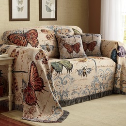 Slipcovers Stretch Loveseat Sofa Chair Covers Montgomery Ward Blossomwood Erflies Furniture Throws And Pillow